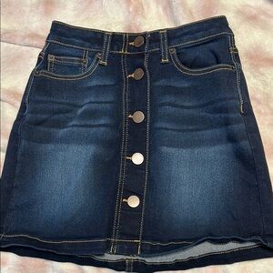 Stylish Denim Skirt with Button Front